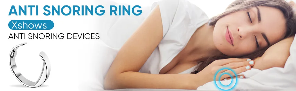 Xshows Anti Snoring Devices Magnetic Anti Snoring Ring Provides The Effective Snoring Solution to Stop Snoring - Medium - anti snoring devices
