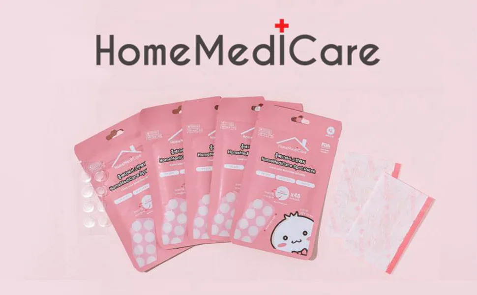Spot Bean Homemedicare Acne Korean Pimple Spot Healing Patch Absoring Hydrocolloid Acne Pimple Patch SPF46 (96 Patches) - Spot Patch