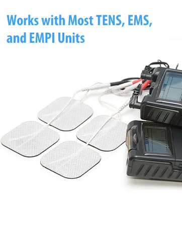 LotFancy TENS Unit Pads 1.65x13.75 4Pcs Electrode Pads Long Strip Shape Tens Unit Replacement Pads for Electrotherapy - tens pads