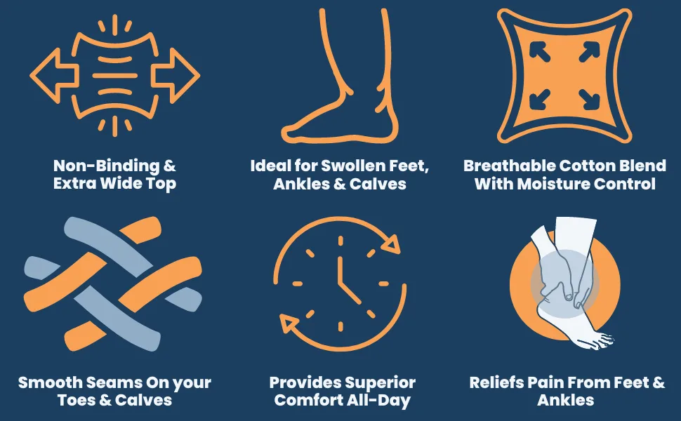 Special Essentials 3 Pairs Cotton Diabetic Ankle Socks - Non-Binding With Extra Wide Top For Men and Women Large Black - non binding wide extra top