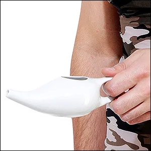 SoulGenie Classico Leak Proof Durable Ceramic Neti Pot - Comfortable Grip - Microwave and Dishwasher Friendly - White - second slide