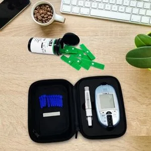 Total Cholesterol & Glucose HOME Self Test Kit (Device 10 Total Cholesterol Test Strips 50 Glucose Strips Included) - product information 5