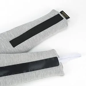 Hygge & Cwtch Full Wrap Sleeping Eye Mask | Light Blocking Sound Muffling Soft Cotton Unisex Blindfold (Heather Gray) - hygge & cwtch full wrap sleeping eye mask