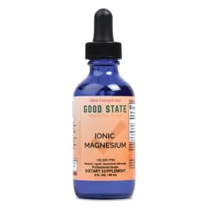 (Glass Bottle) Good State Liquid Ionic Magnesium Ultra Concentrate (10 Drops Equals 50 mg - 100 Servings per Bottle) - 381 A+