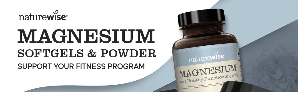 NatureWise Naturewise Magnesium Powder for Nerve & Energy Support from Magnesium Citrate (2+ Month Supply) 264 Gram - Mag 1