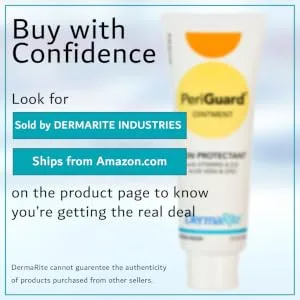 PeriGuard Skin Protectant Ointment - Vitamin A D E Aloe Vera Zinc Petroleum Based Moisture Barrier  7 oz Tube - Getting the real deal