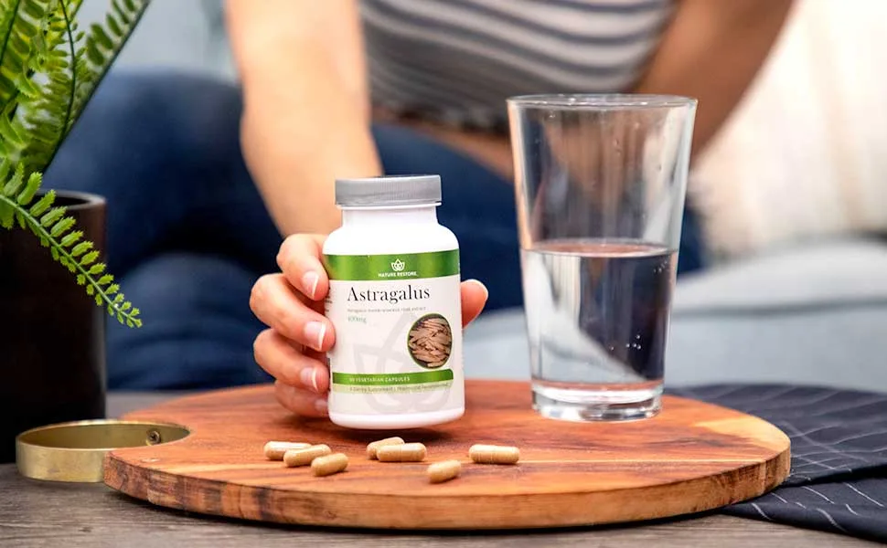 Nature Restore Organic Astragalus Membranaceus Root Extract 50% polysaccharides 90 Capsules Non-GMO Gluten Free - Nature Restore Astragalus supplement 400MG