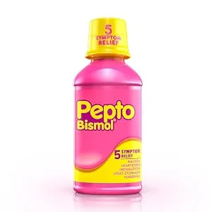 Pepto Bismol Liquid for Nausea Heartburn Indigestion Upset Stomach and Diarrhea Relief Original Flavor 12 oz - Pepto Bismol