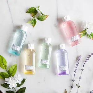 Pre de Provence Advanced Alcohol Based Hand Sanitizer Gel Moisturizes & Softens Hands 3.4 Fluid Ounces Lavender - Pre de Provence Hand Purifying Gel Collection displayed on top of a counter.
