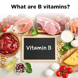 Nature Made B Complex With Vitamin C Dietary Supplement for Immune System Support 100 Caplets 100 Day Supply - Photograph stating what are B vitamins