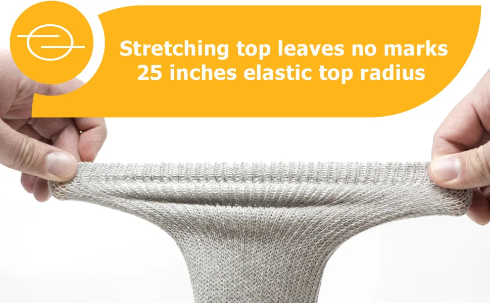 AMU Solutions 6 Pairs Non-Binding Loose Fit Crew Sock - Non-Slip Diabetic Socks for Men and Women 13-15 Gray - stretching top