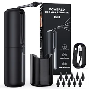 Ear Wax Removal - Ear Cleaner - EarCleaning Kit - Ear Irrigation Flushing System- Ear Wax Removal Tool Black - Ear Wax Removal