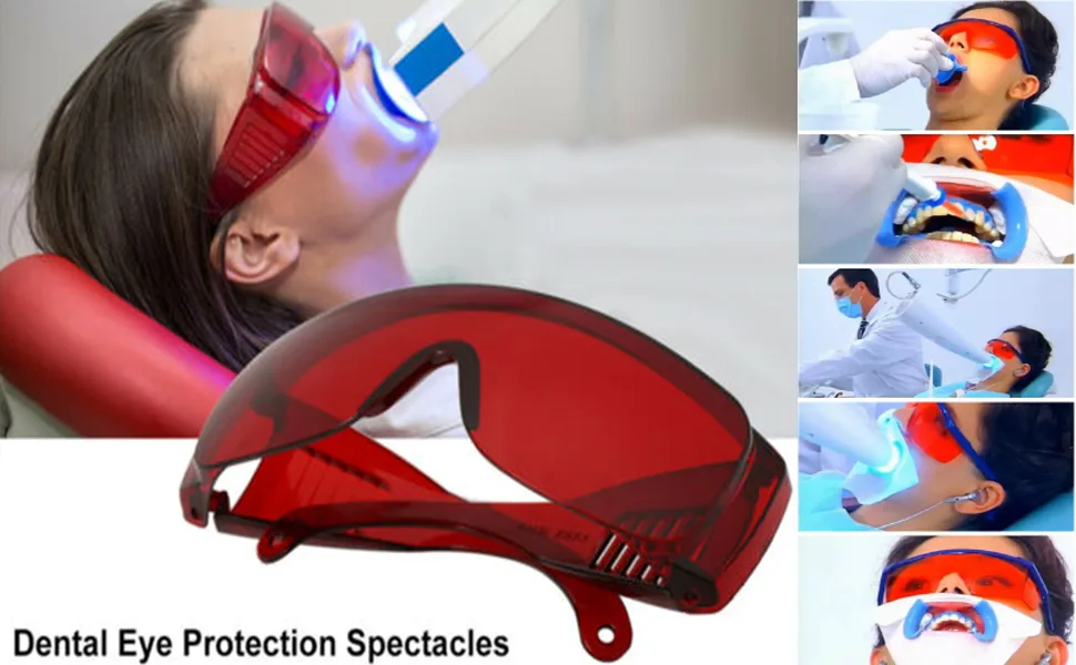 Vinmax Dental Lab Safety Glasses Goggle Glasses Anti-Fog Glasses Protective Eye for Curing Light Whitening - glasses