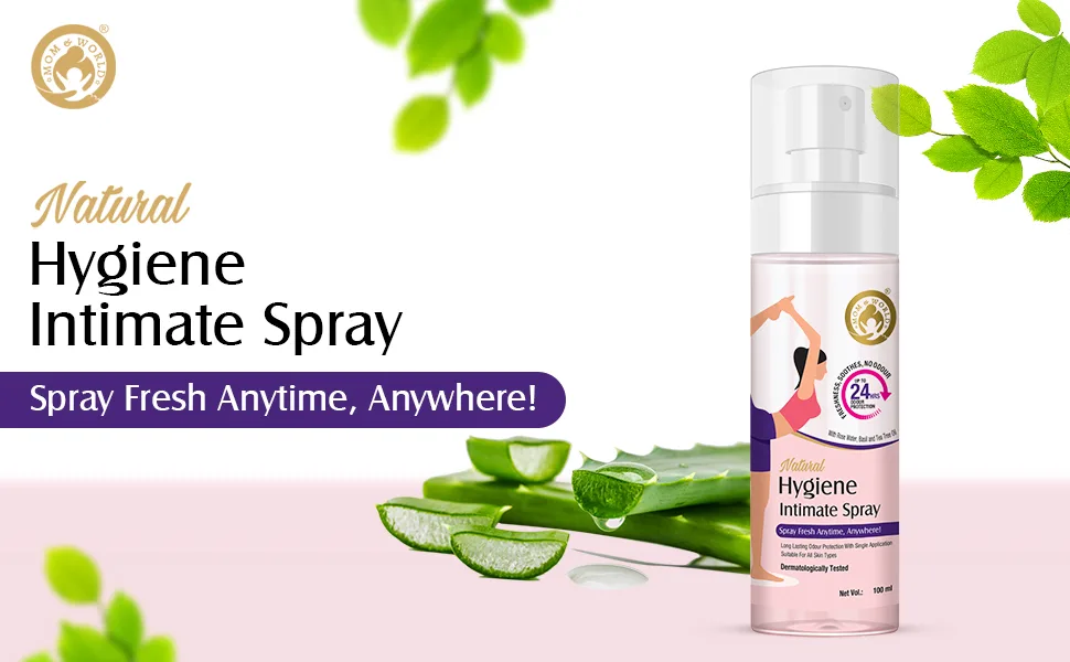 Mom & World Natual Hygiene Intimate Spray Dermatologically Tested Upto 24 Hours Odour Protection 100 ml - product information 1