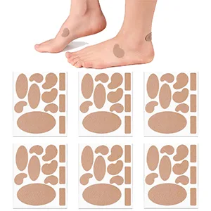 Moleskin Adhesive Pads Durable Moleskin Padding Feet Heel Pads Stickers Prevention Pads 11 Shapes(66 Pcs) - moleskin for blisters