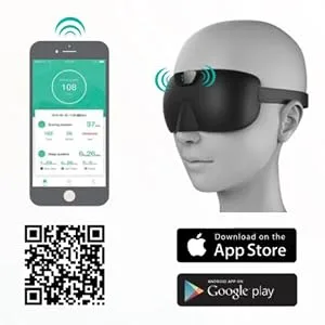 SleepMagic Intelligent Anti-Snoring Eye Mask Snore Stopper Smartphone App for Sleep Quality Monitoring - product information 5