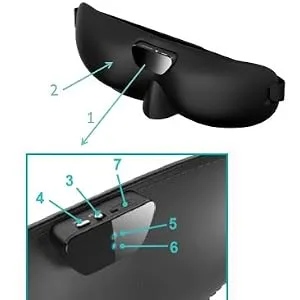 SleepMagic Intelligent Anti-Snoring Eye Mask Snore Stopper Smartphone App for Sleep Quality Monitoring - Key functions