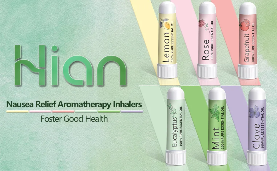 Hion Nausea Relief Inhaler-Grapefruit and Mint 100% Natural and Safe Grapefruit Essential Oils Inhalers - Inhaler