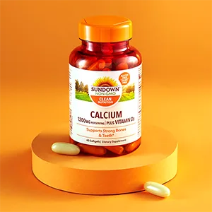 Sundown Calcium 1200 mg plus Vitamin D3 for Immune Support Supports Strong Teeth and Bones 60 Softgels - unspecified