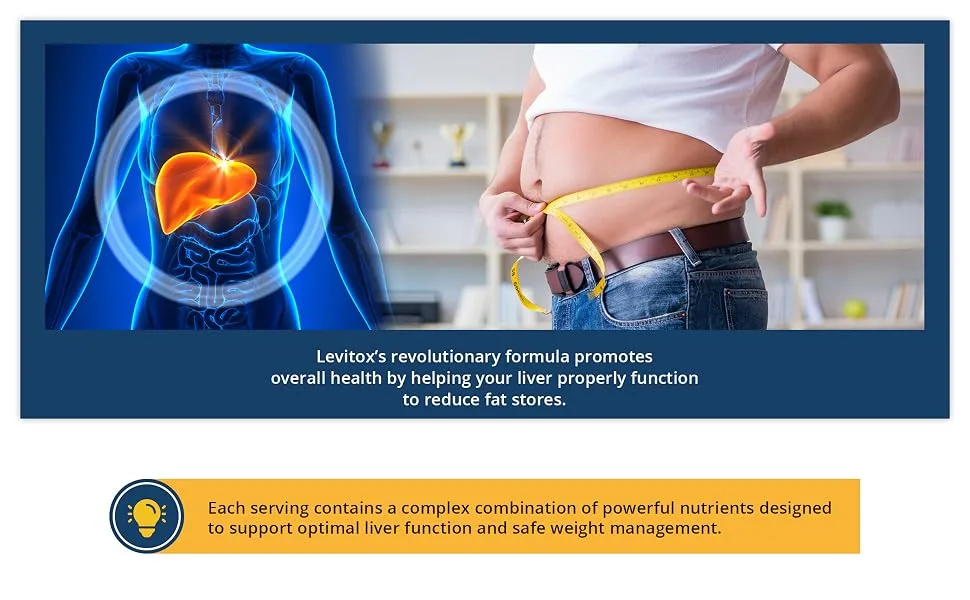 Simple Promise - Levitox - Groundbreaking Weight and Liver Support - Aids Digestive Enzymes 60 Capsules - Simple Promise