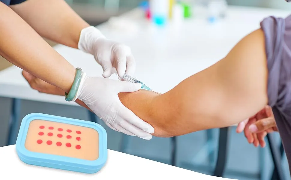 HINGONS Injection Training Pad for Nurse Skin-Like Intradermal Practice Model for Medical Student - Injection Training Pad 3