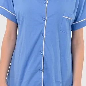 USBD Post Mastectomy Surgery Recovery Shirt Lapel Collar Camisole with Drain Pockets Large Black - Button And Pocket