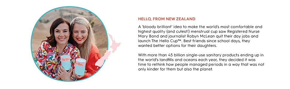 THE HELLO CUP Reusable Menstrual Liners Sanitary Pads Organic Eco-Friendly Absorbent 6 ct - A word from the creators