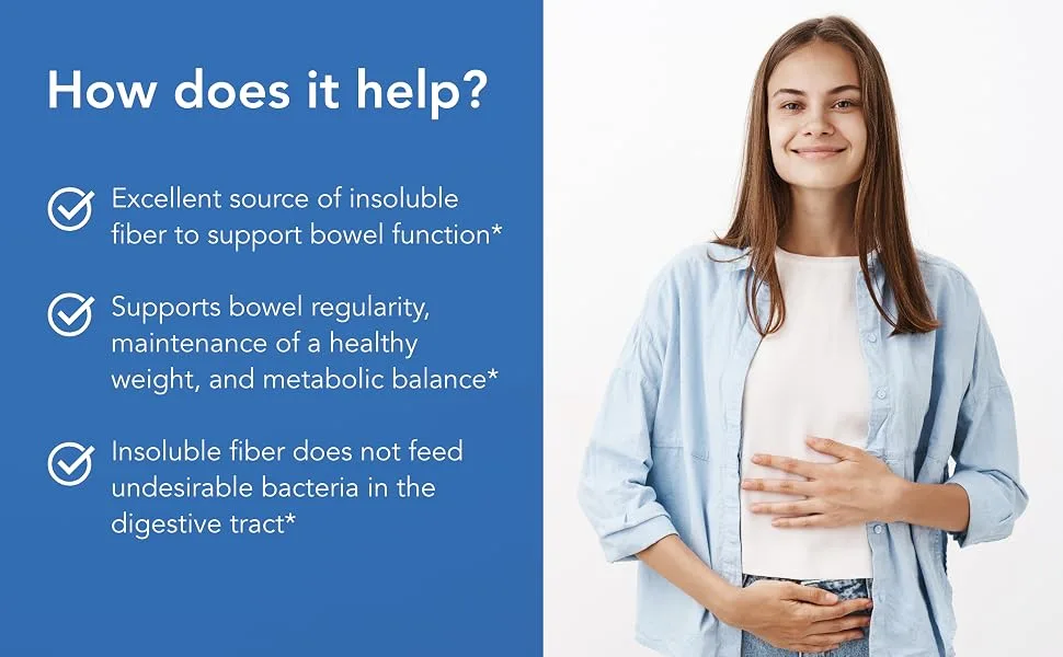 Allergy Research Group - Cellulose Powder - Insoluble Fiber Colon Health - 250 Grams (8.8 oz) - How Does it Help