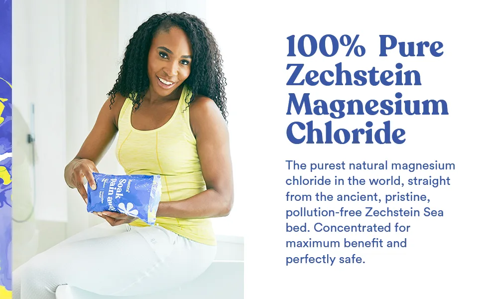 ASUTRA Magnesium Chloride Bath Flakes 2 lbs | for Foot & Body Soaks 2lbs - Magnesium Flakes - Magnesium flakes
