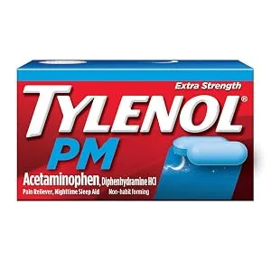 Tylenol PM Extra Strength Pain Reliever & Sleep Aid Caplets 500 mg Acetaminophen 100 ct - TYLENOL PM Extra Strength Caplets, 100 CT