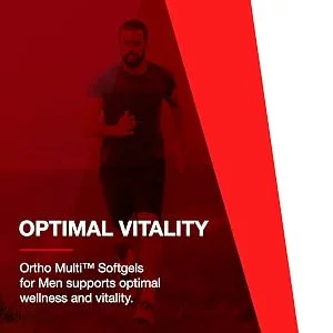 Protocol Ortho Multi - Prostate Health and Multivitamin for Men - Iron Free - 90 Softgels - optimal vitality