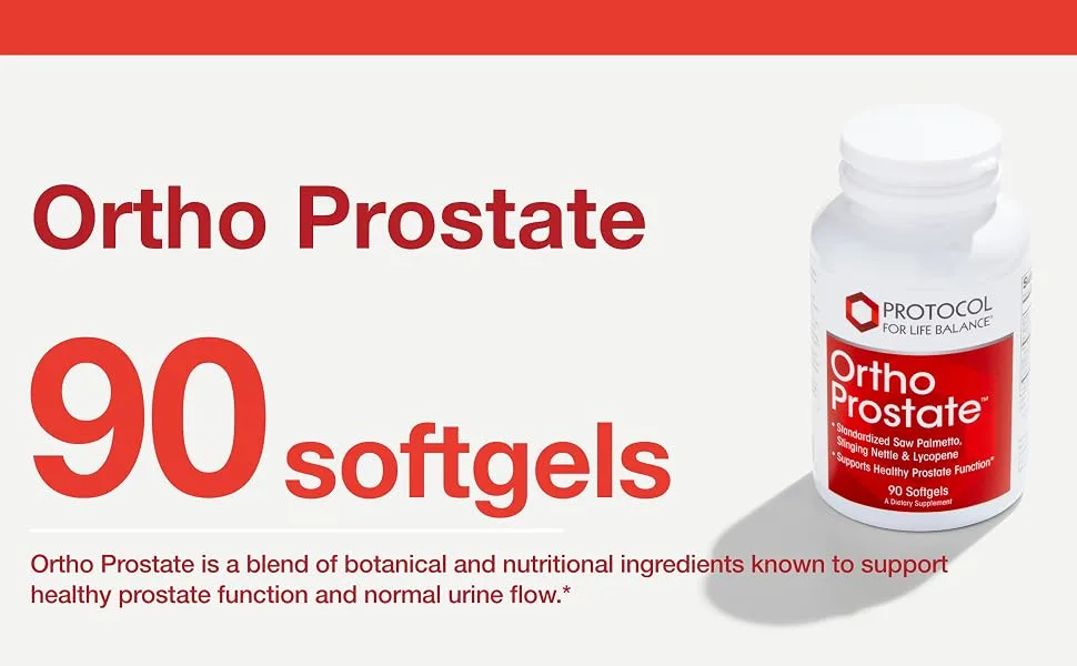 Protocol Ortho Prostate - Saw Palmetto Prostate Health Supplements for Men - 90 Softgels - Ortho Prostate