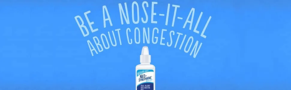 Neosynephrine Decongestant Nasal Spray for Cold & Sinus Relief Mild Strength 0.5 Fl Oz - Ban Neo Mild