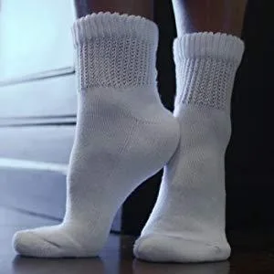 Yacht & Smith Men's Diabetic Neuropathy Edema Socks Cotton Crew Ankle Medical Sock - socks