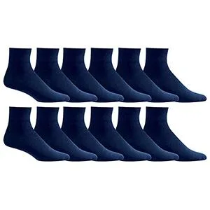 Yacht & Smith Men's Diabetic Neuropathy Edema Socks Cotton Crew Ankle Medical Sock - socks