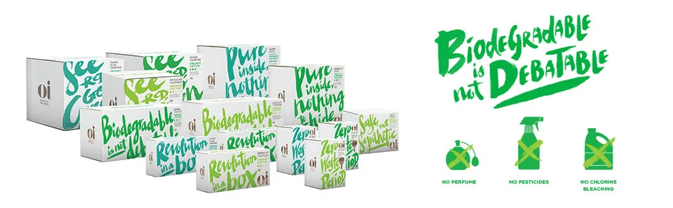 Oi Organic Cotton Tampons Box of 16 Regular Tampons Compact Plant-Based Applicator - product information 4