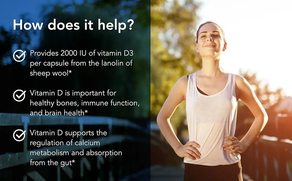 Allergy Research Group - Super D3 - Bone and Immune Support - 60 Vegetarian Capsules - How Does it Help