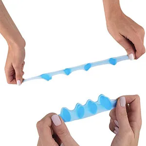 1 Pair Toe Separators Silicone Toe Spacers for Bunions Overlapping Hammer Toe(Blue) - product information 4