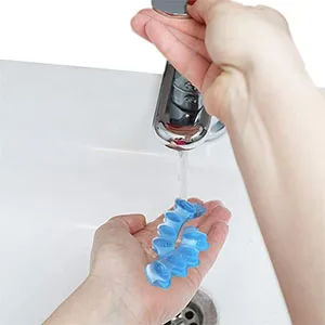 1 Pair Toe Separators Silicone Toe Spacers for Bunions Overlapping Hammer Toe(Blue) - product information 5
