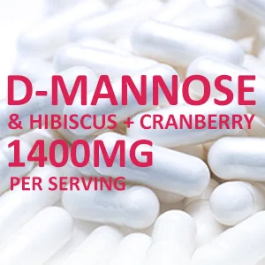 NusaPure D-Mannose Complex 1400 mg (with Hibiscus and Cranberry) - 180 Veggie Caps. - product information 13