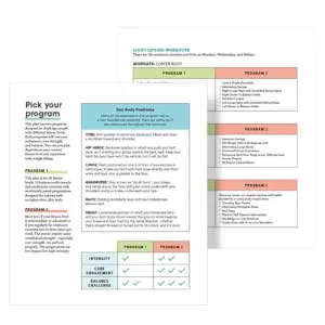 Lift Light Get Lean: 28-day weight-training plan for safe and easy weight loss - inside look at lift light get lean