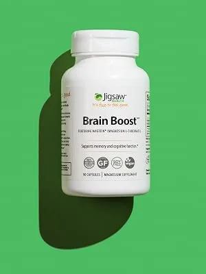 Jigsaw Health Brain Boost Magnesium L-Threonate Supplement 90 Capsules - Hero Shot