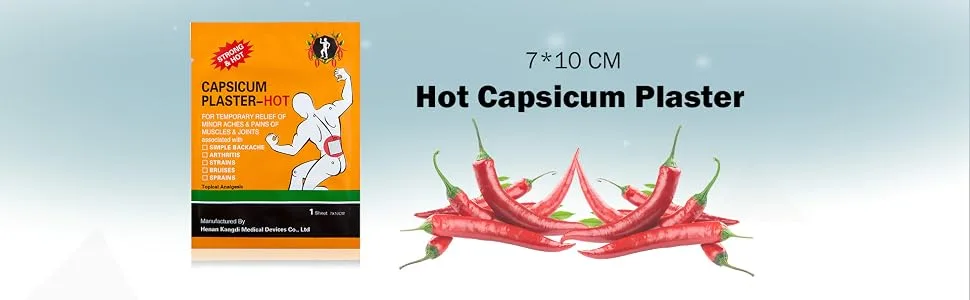 KONGDY Capsicum Patches Pain Hot Capsicum Plaster Patch(7 * 10cm) (60) - product information 5