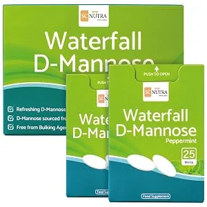 Waterfall D-Mannose Mints - D-Mannose & Peppermint Chewable Tablets - waterfall d-mannose mints