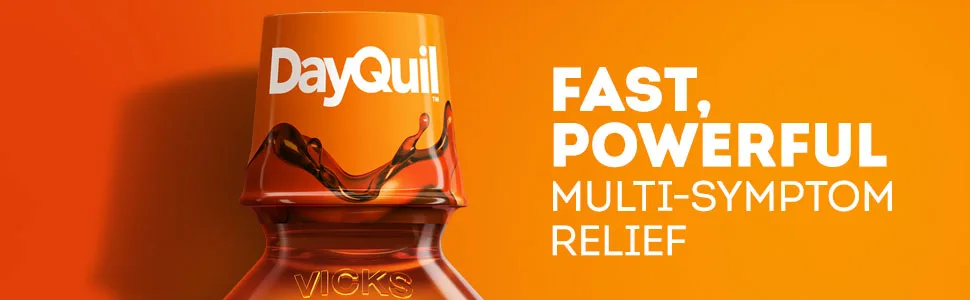Vicks DayQuil Cough Cold & Flu MultiSymptom Relief 12 Fl Oz - Dayquil, liquid
