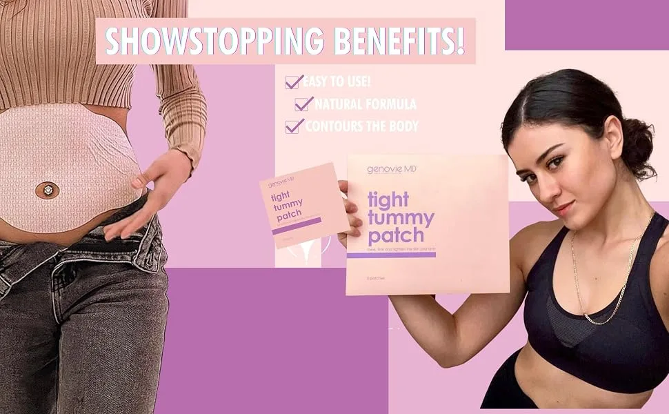 genovie MD Tight Tummy Patch Body Contouring Applicator Beige - benefit