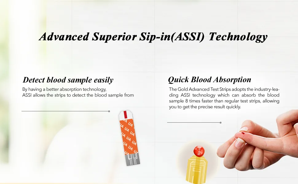 FORA 6 Connect 10 Blood Uric Acid Test Strips (10pcs/Box) - Advanced Superior Sip-in (ASSI) Technology