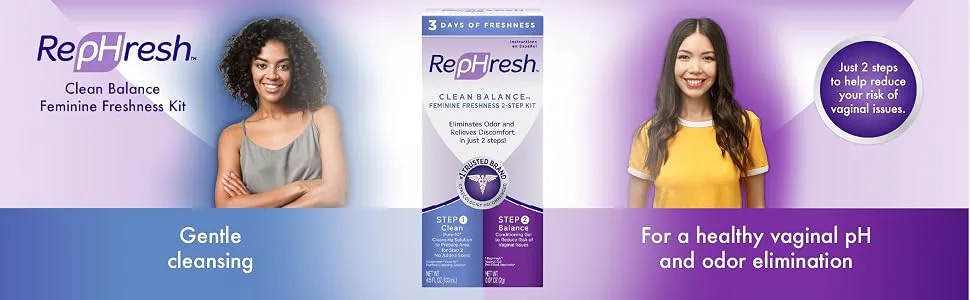 RepHresh Clean Balance Feminine Freshness 2-Step Kit - product information 1
