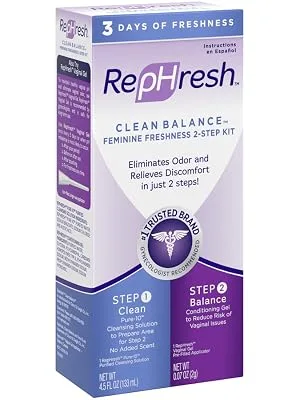 RepHresh Clean Balance Feminine Freshness 2-Step Kit - product information 2