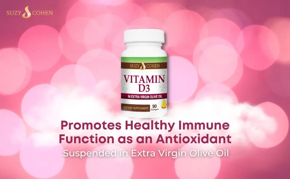 Script Essentials Vitamin D3 5 000 IU by Suzy Cohen - Vitamin D3 EVOO by Suzy Cohen